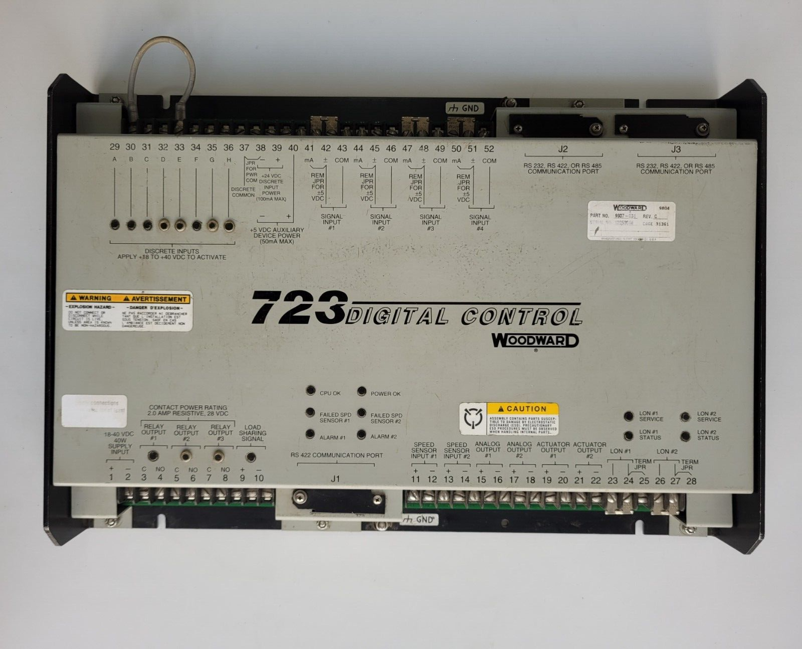 (9907-031数字控制模块)Woodward 伍德沃德的模块 全新现货 进口原装供应 厂家直供