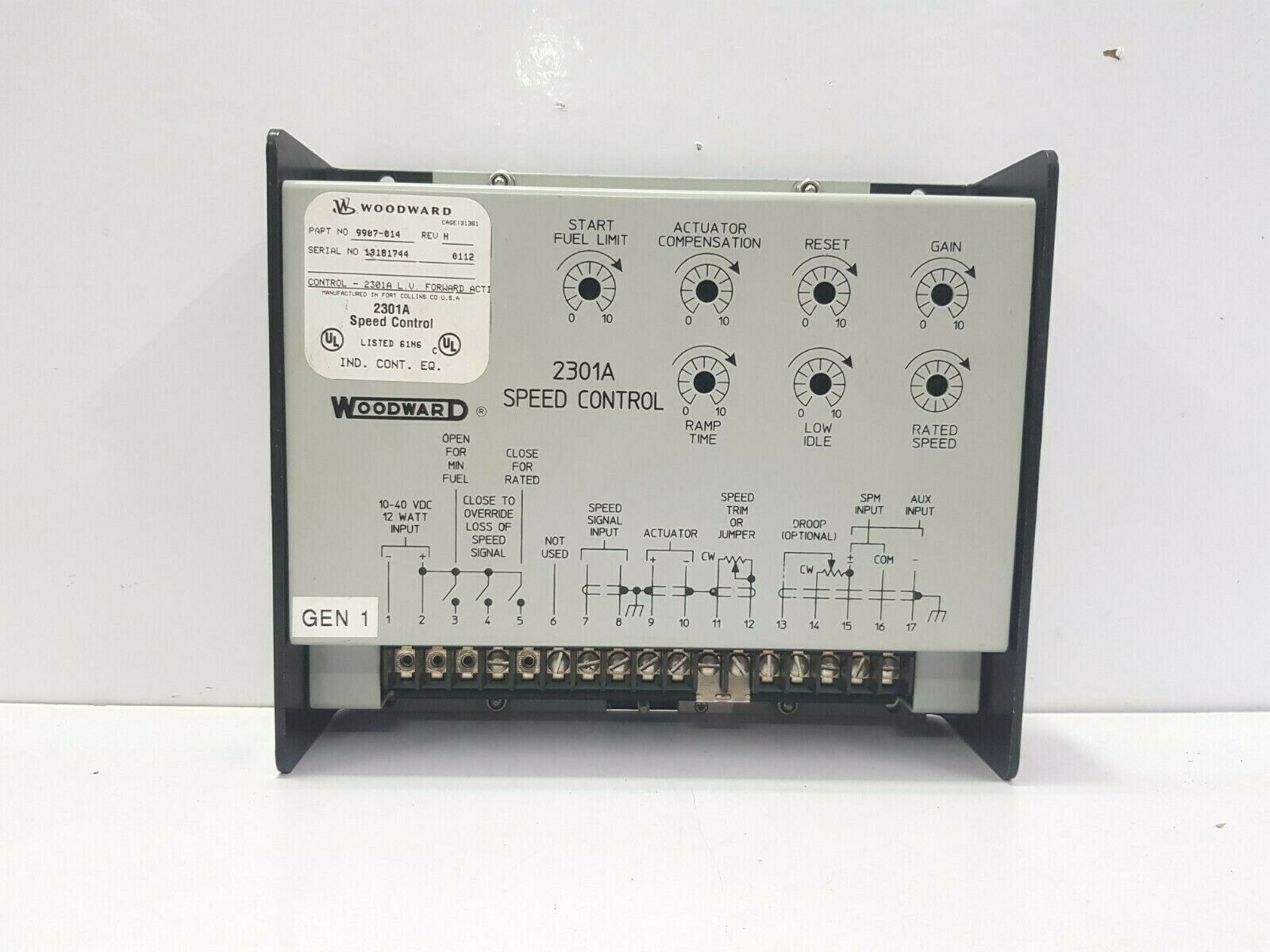 (9907-014速度控制模块)Woodward 伍德沃德的模块 全新进口原装现货供应