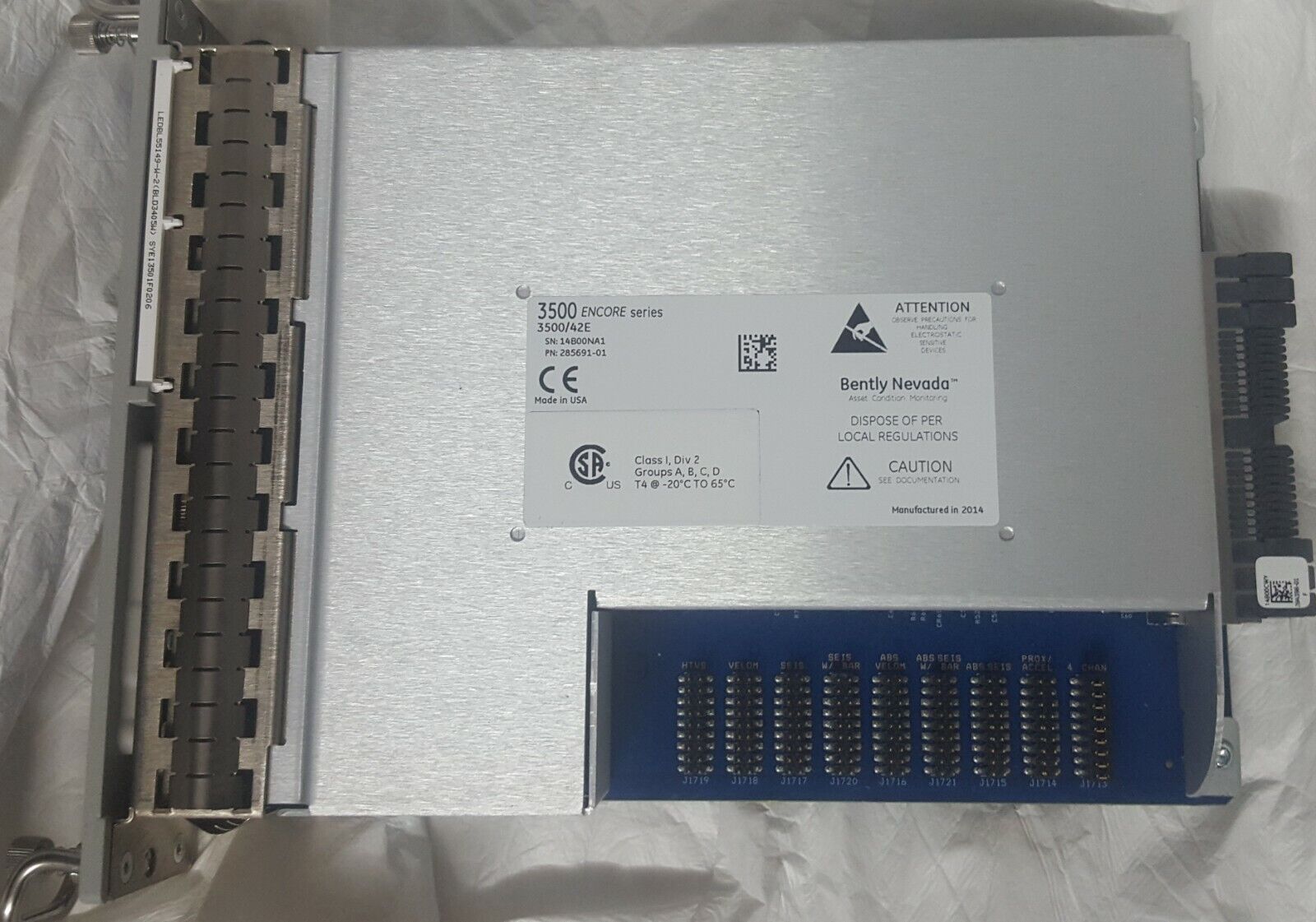 (285691-01 振动监测模块)正品Bently Nevada 本特利的模块 全新进口原装现货