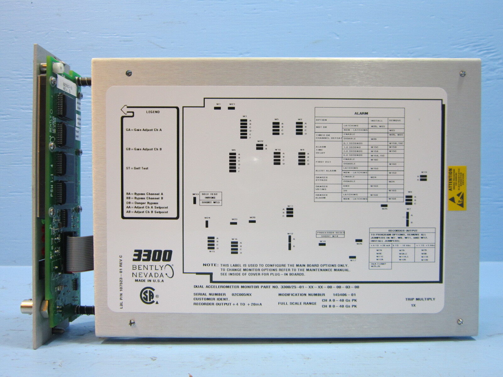 (3300/35 79492-01 模块)Bently Nevada 本特利的模块 全新现货进口原装