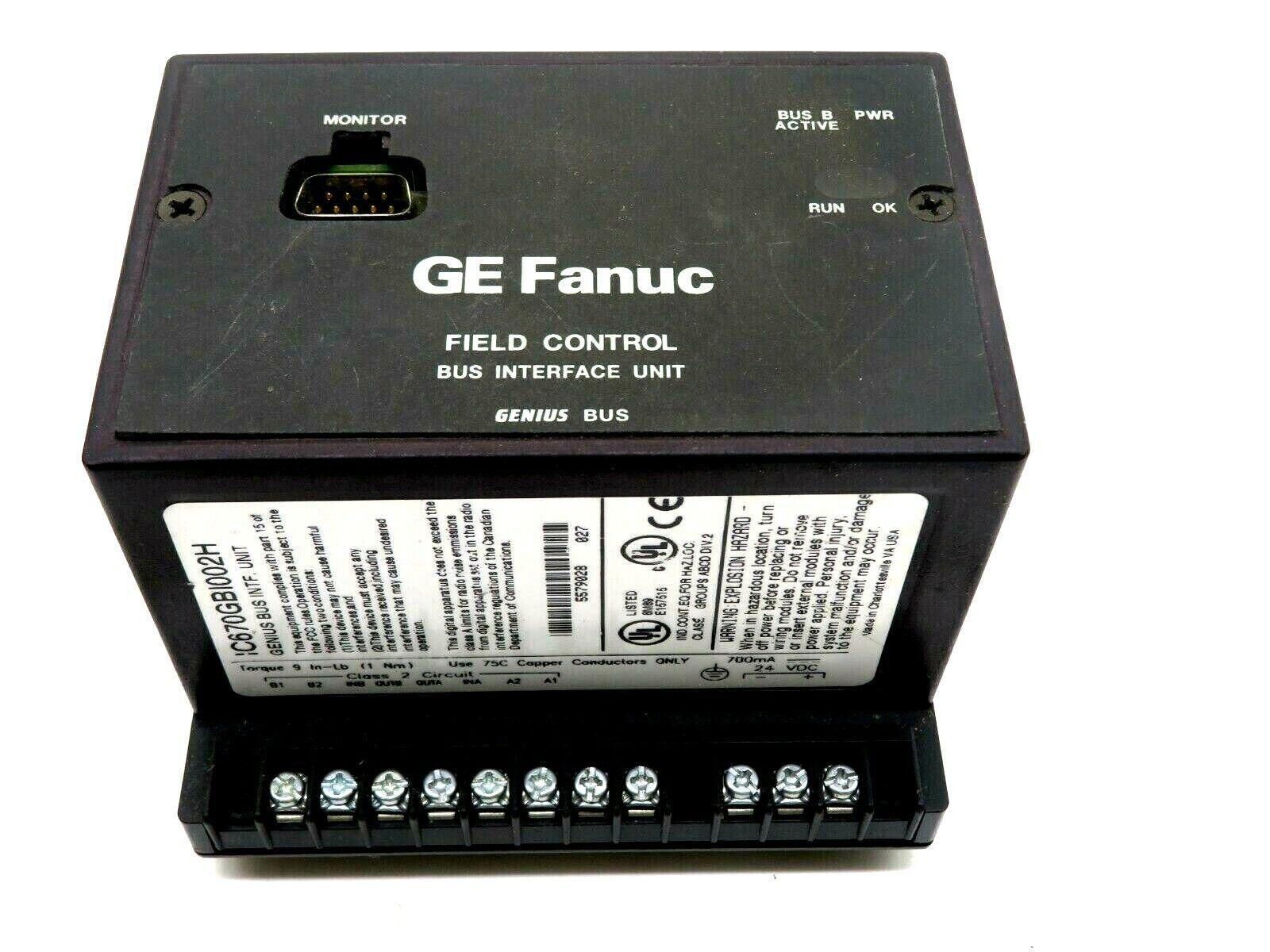 通用电气 FANUC IC670GBI102 GE可编程式现场控制总线接口单元模块发那科全新原装进口正品直采价格优势质保一年