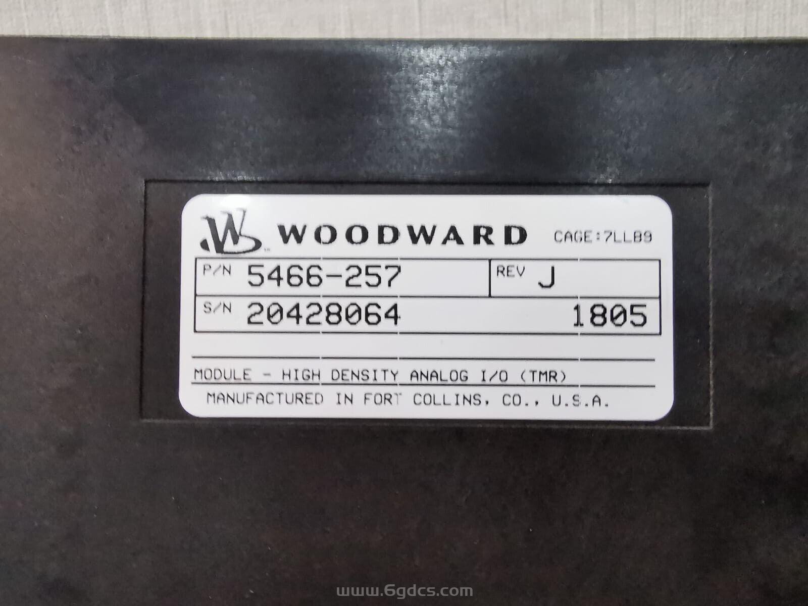 (5466-257 高密度分析 I/O 模块) WOODWARD伍德沃德 原装进口 正品全新现货 价格优惠