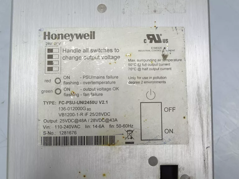 FC-PSU-UNI2450U HONEYWELL 电源单元模块  全新现货 未拆封 质保一年 顺丰包邮