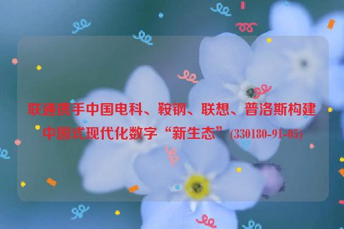 联通携手中国电科、鞍钢、联想、普洛斯构建中国式现代化数字“新生态”(330180-91-05)