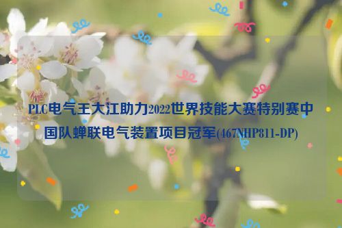 PLC电气***大江助力2022世界技能大赛特别赛中国队蝉联电气装置项目***(467NHP811-DP)