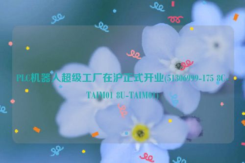 PLC机器人超级工厂在沪正式开业(51306999-175 8C-TAIM01 8U-TAIM01)
